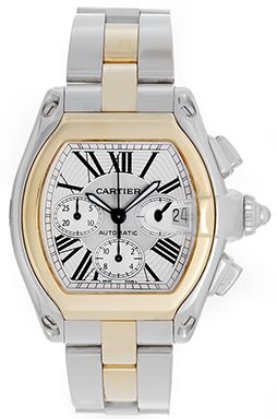 cartier mens roadster chronograph watch