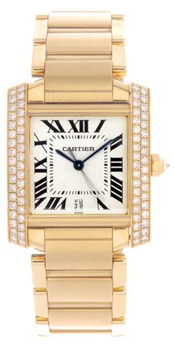 cartier tank francaise large gold