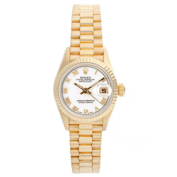 ladies gold rolex president