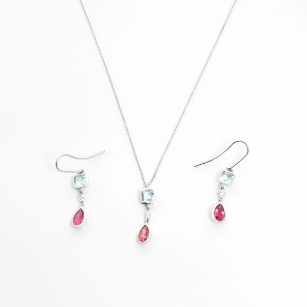 pink tourmaline necklace tiffany