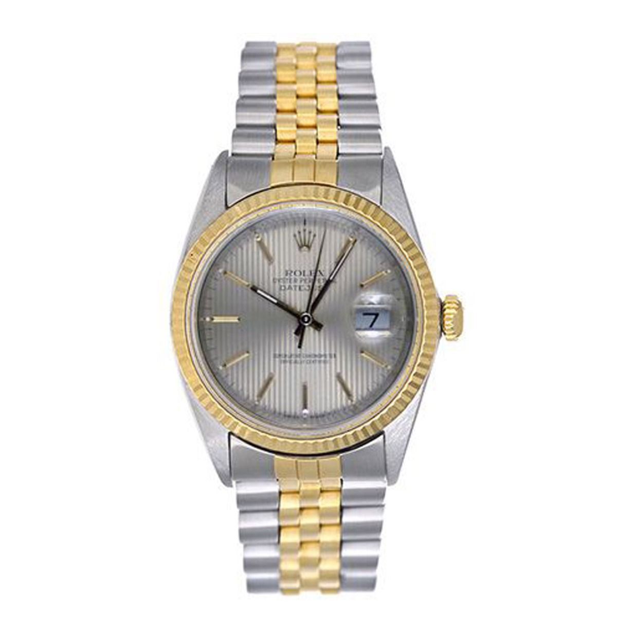 rolex datejust gold steel