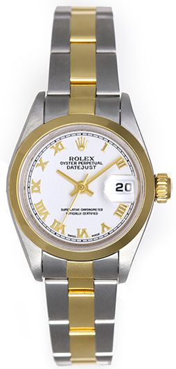 rolex datejust in stainless steel and gold