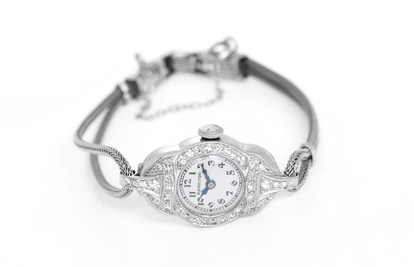 vintage ladies hamilton wrist watch