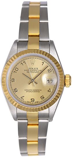 lady datejust two tone