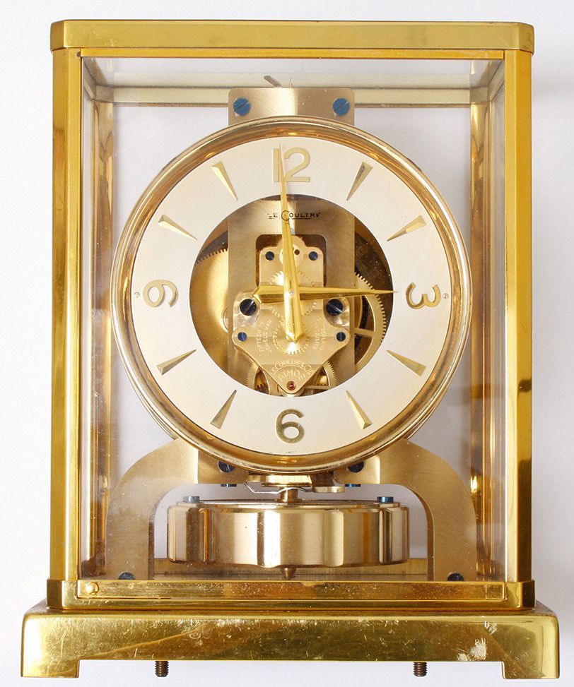 JAEGER LE COULTRE ATMOS CLOCK CUSTOMS SMOOTH BRASS STAND SHELF STAND 