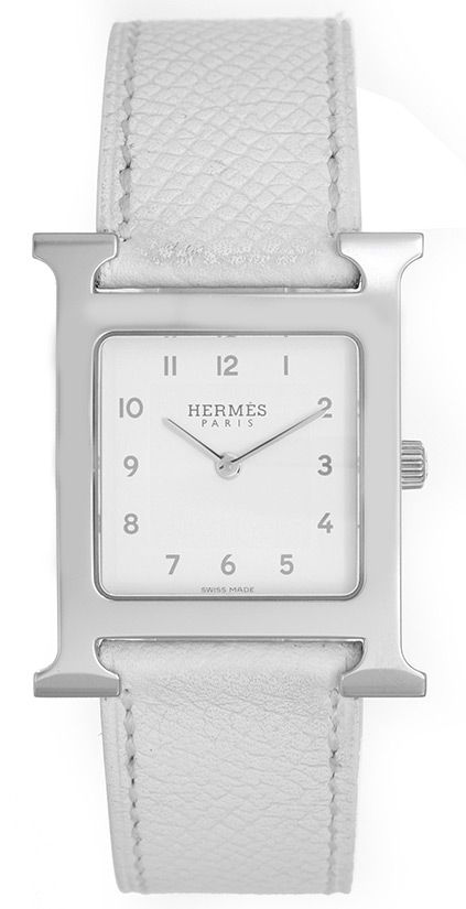 hermes watch white