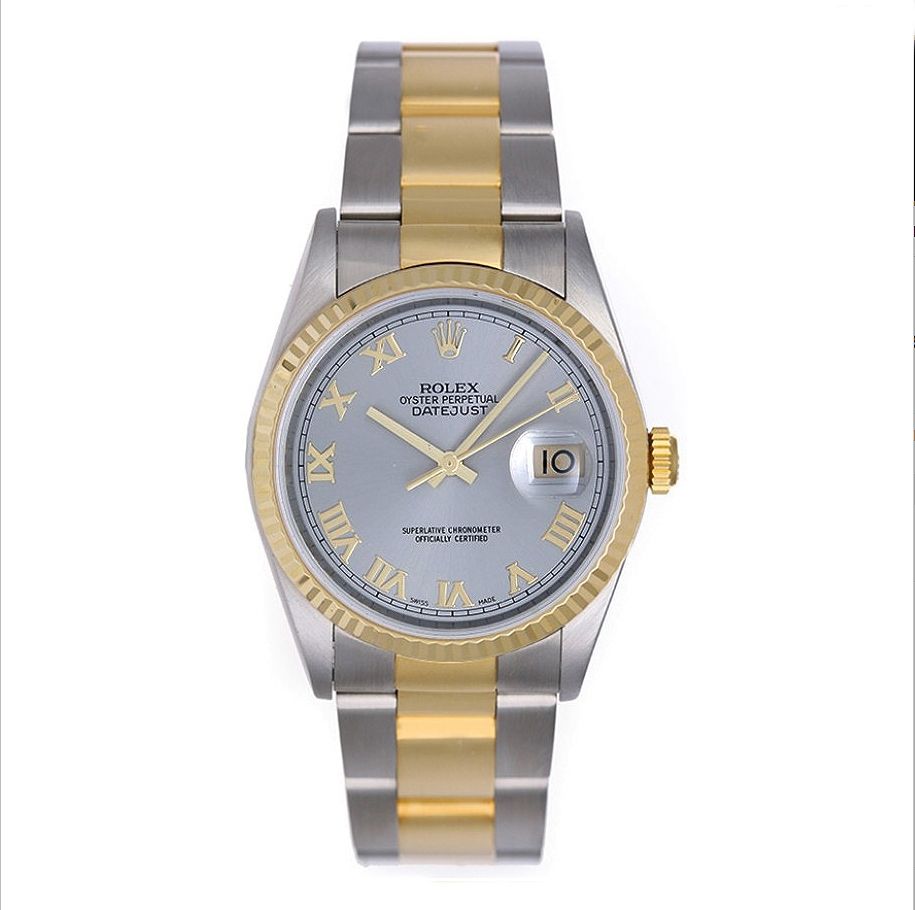 rolex oyster perpetual datejust 2 tone