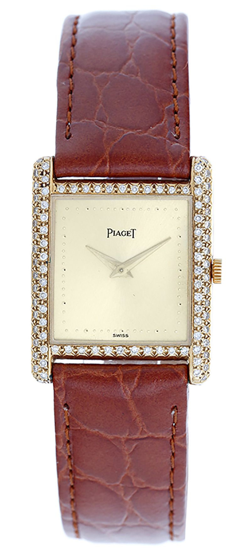 Piaget Vintage 18k Yellow Gold & Diamond Dress Watch