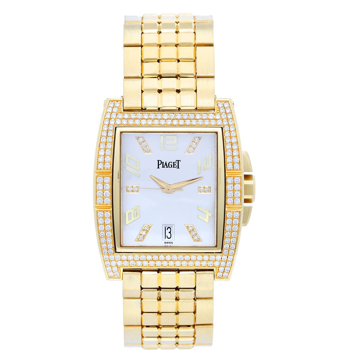 piaget gold watch with diamonds