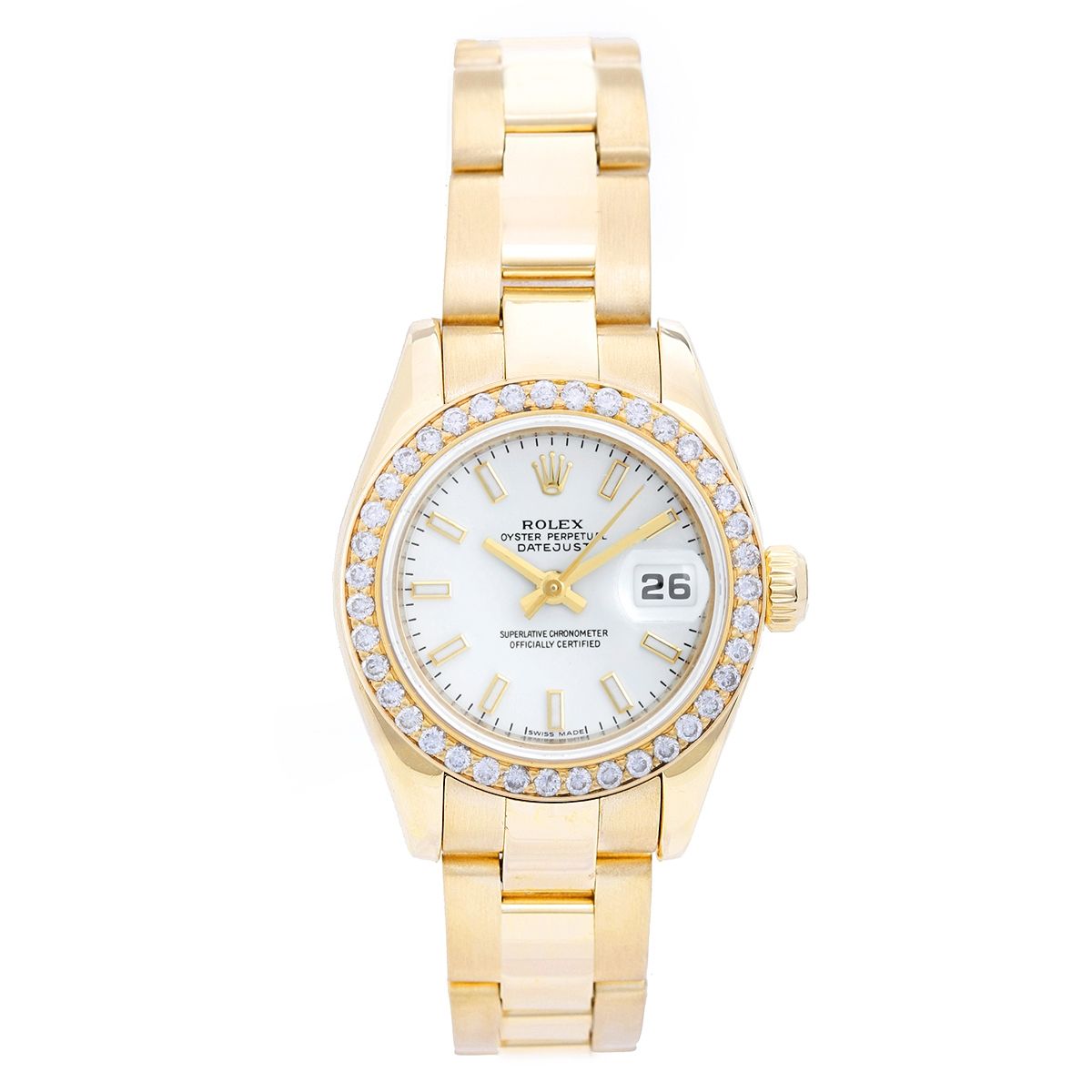 Rolex Ladies President 18k Yellow Gold Watch 179178