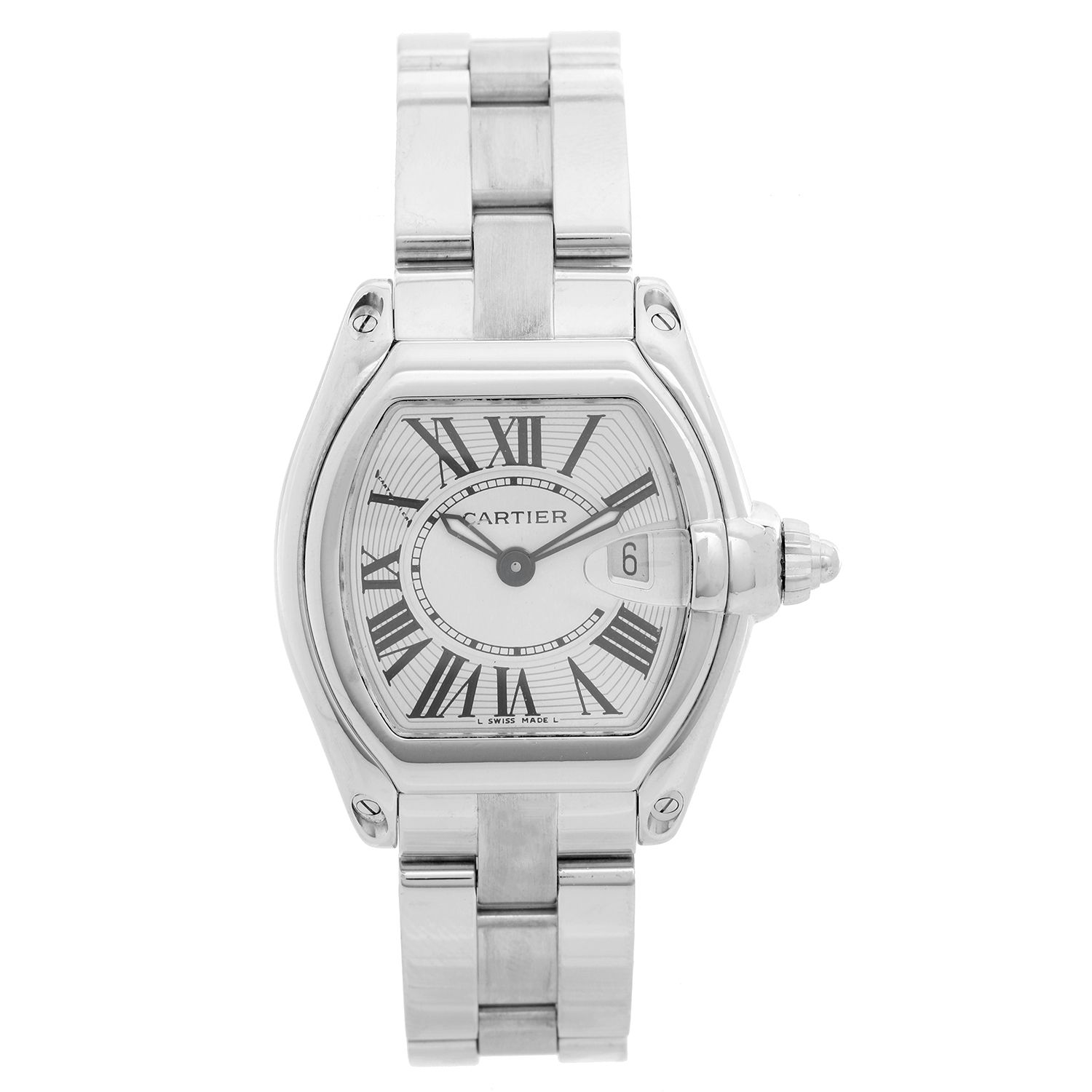 cartier roadster stainless steel