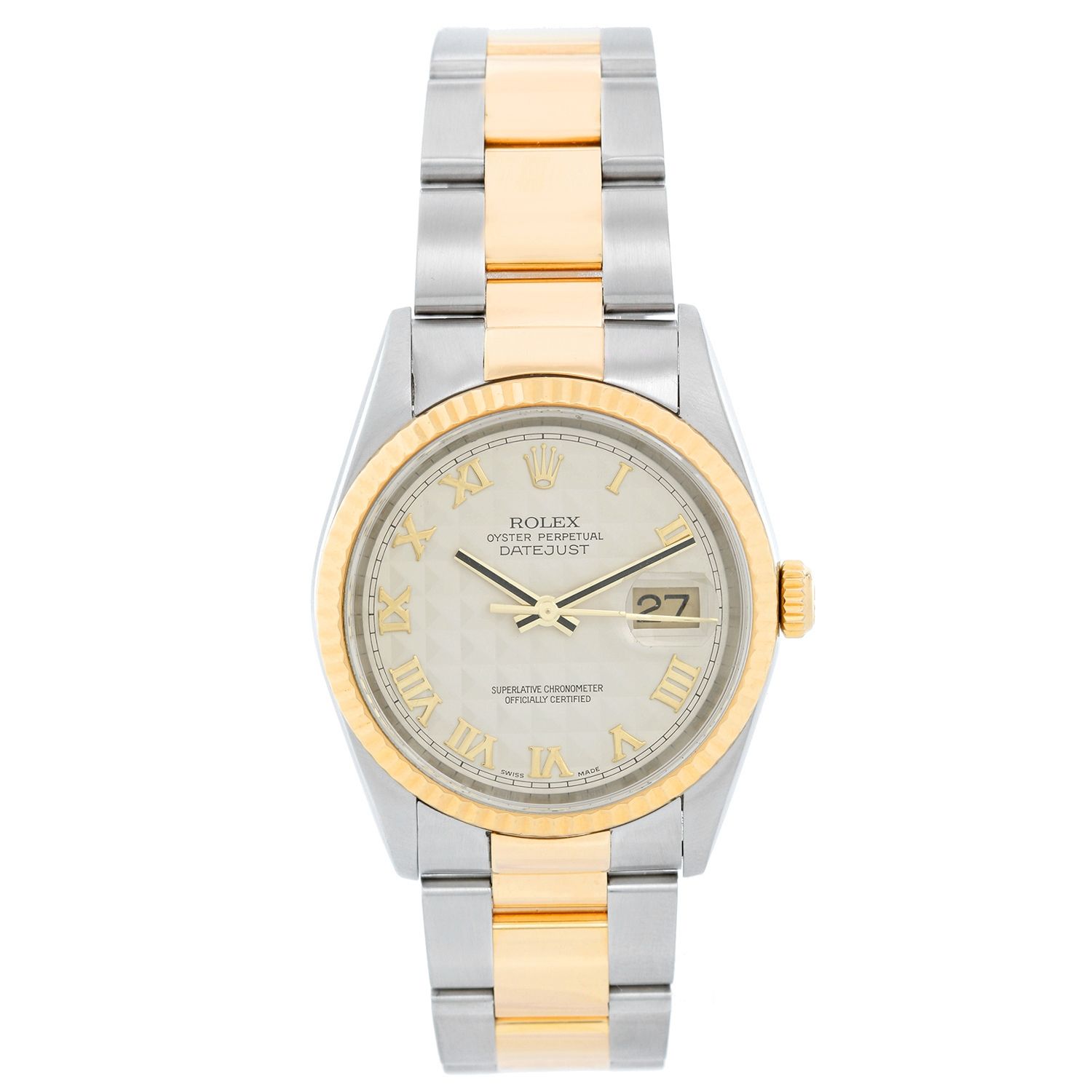 rolex oyster 2 tone
