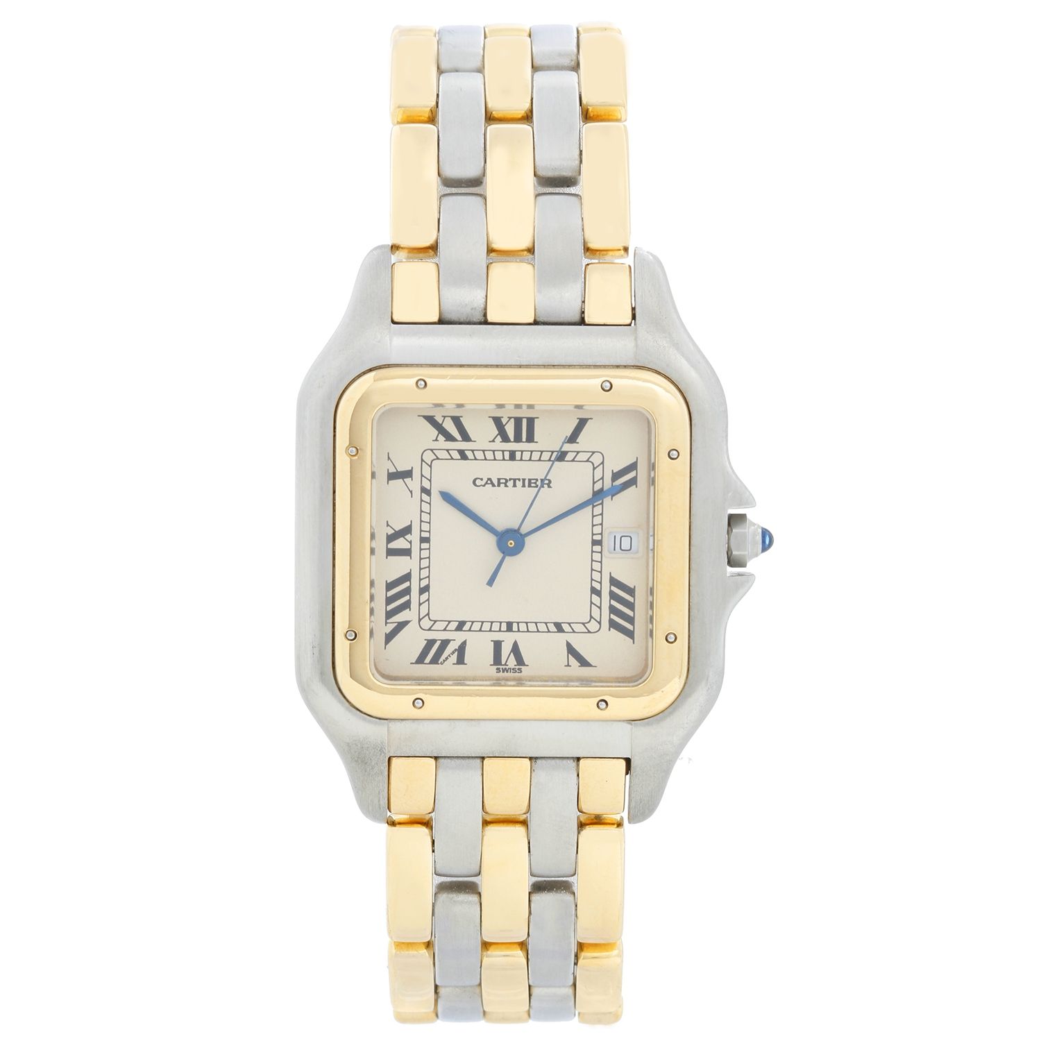 cartier panthere 3 row watch