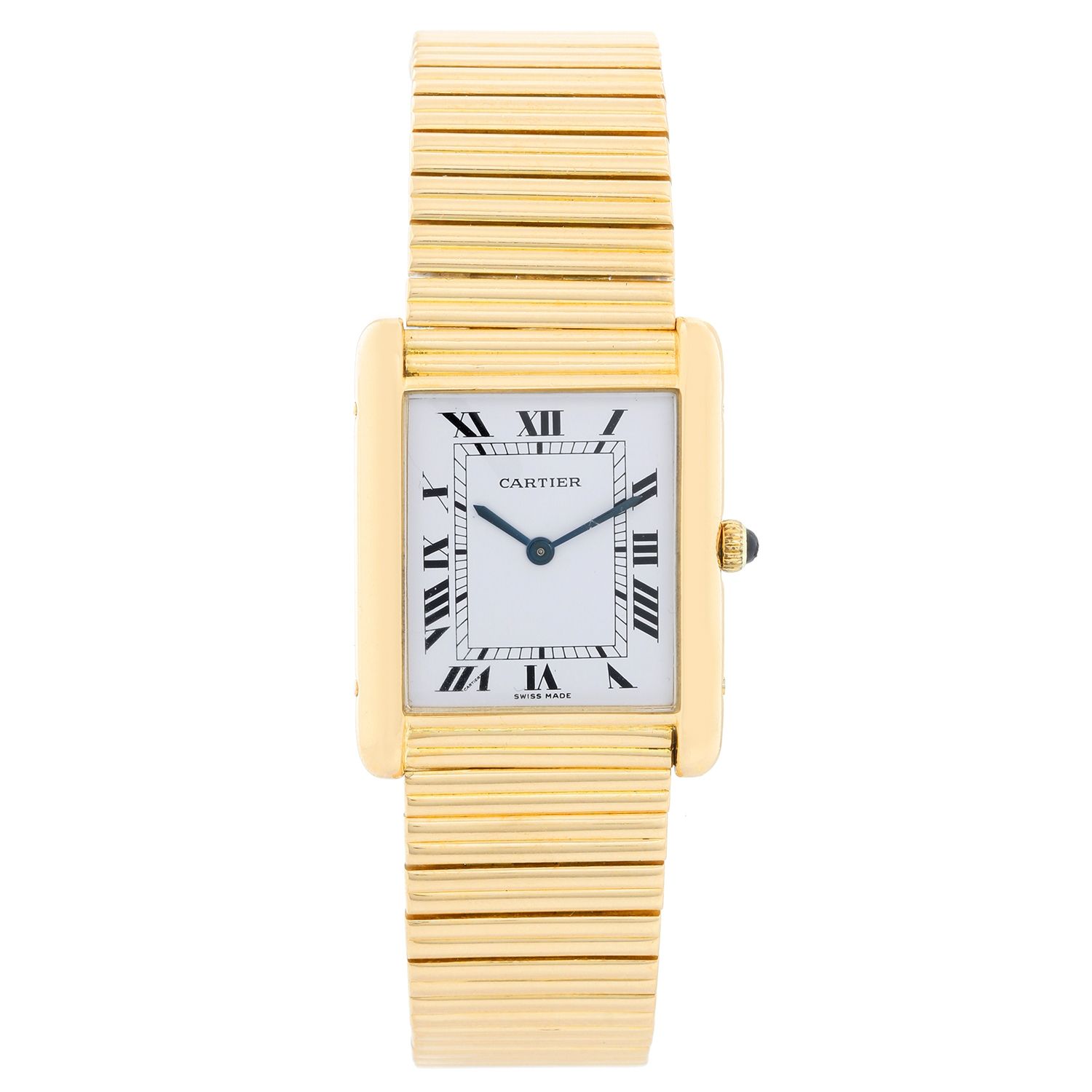 cartier 18k gold watch