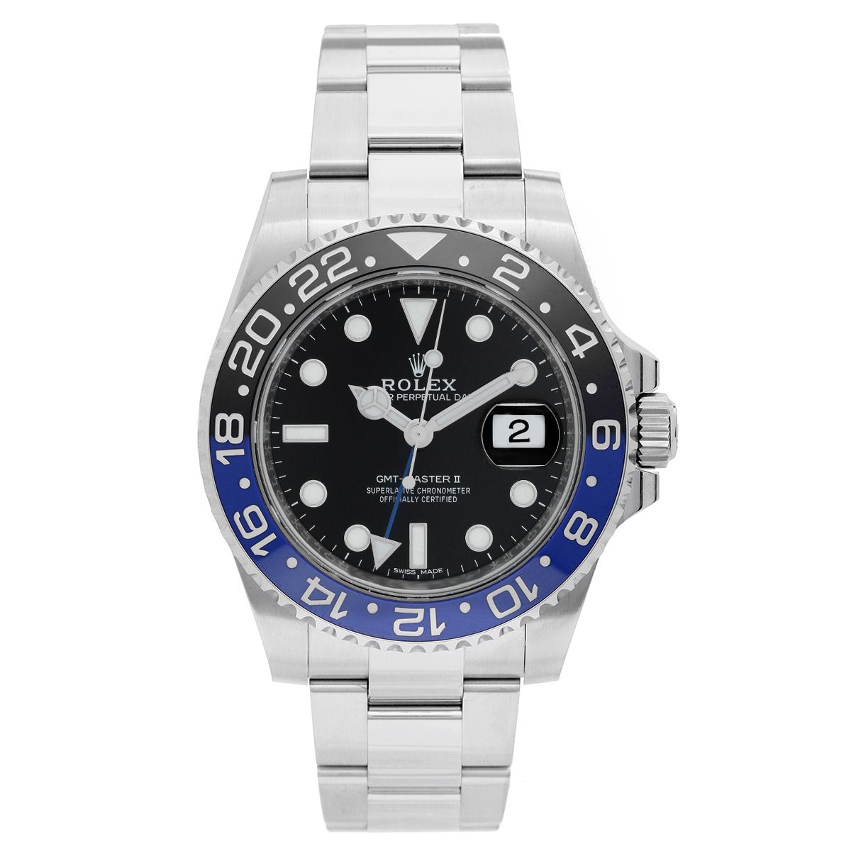 Men's Rolex GMT - Master II Steel Watch 