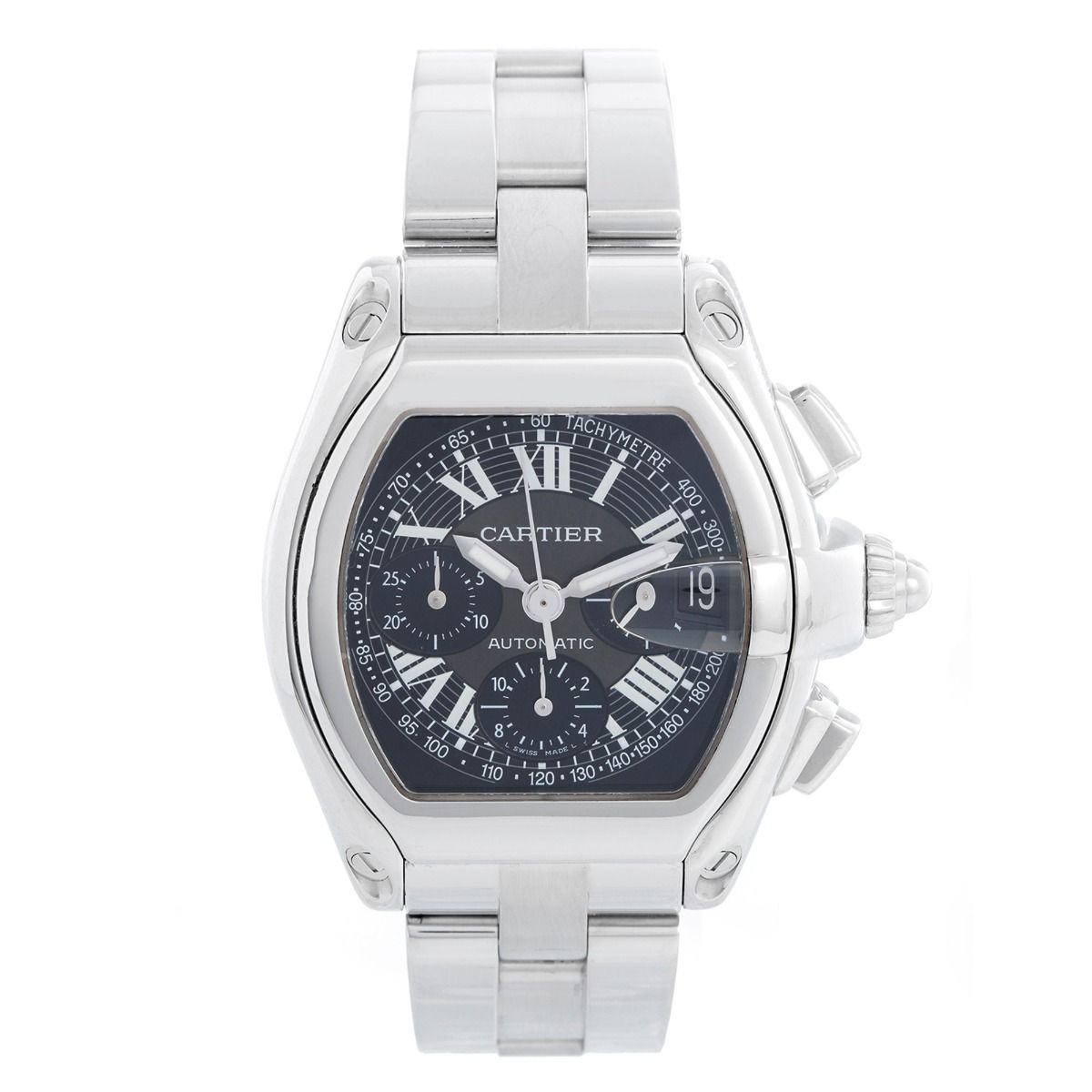 Cartier Roadster Chronograph Stainless Steel Men's Watch W62020X6