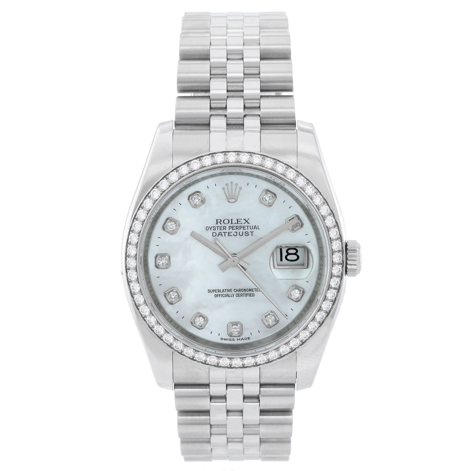 rolex mother of pearl men's watch
