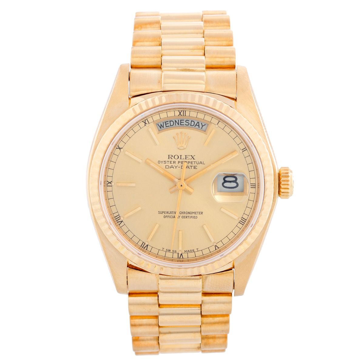 used 18k gold rolex presidential