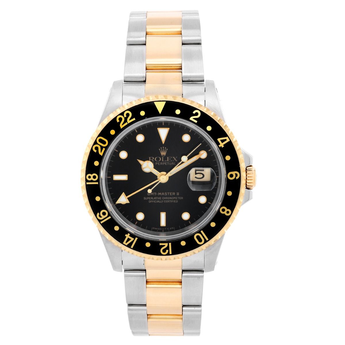 gmt master ii steel and gold