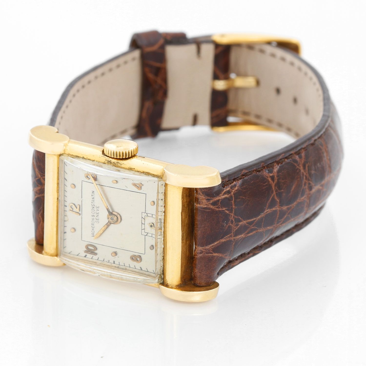 Vintage Vacheron Constantin 18k Gold Art Deco Men's Watch
