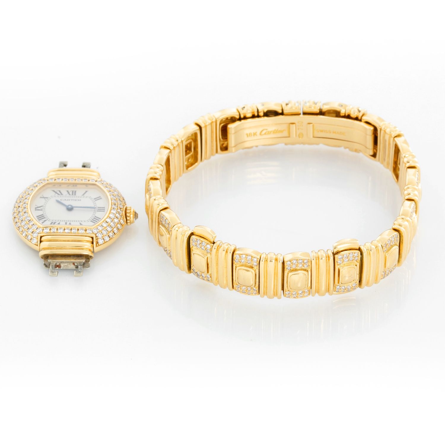 cartier gold watch bracelet