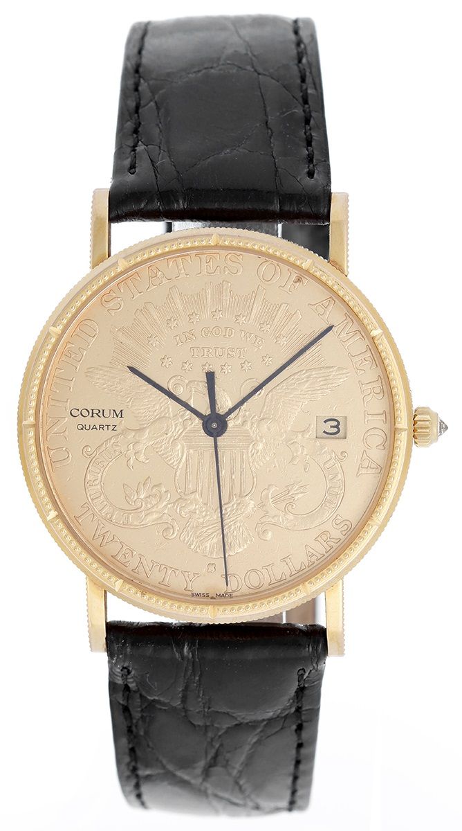 corum $20 gold coin watch quartz corum $20 gold coin watch quartz