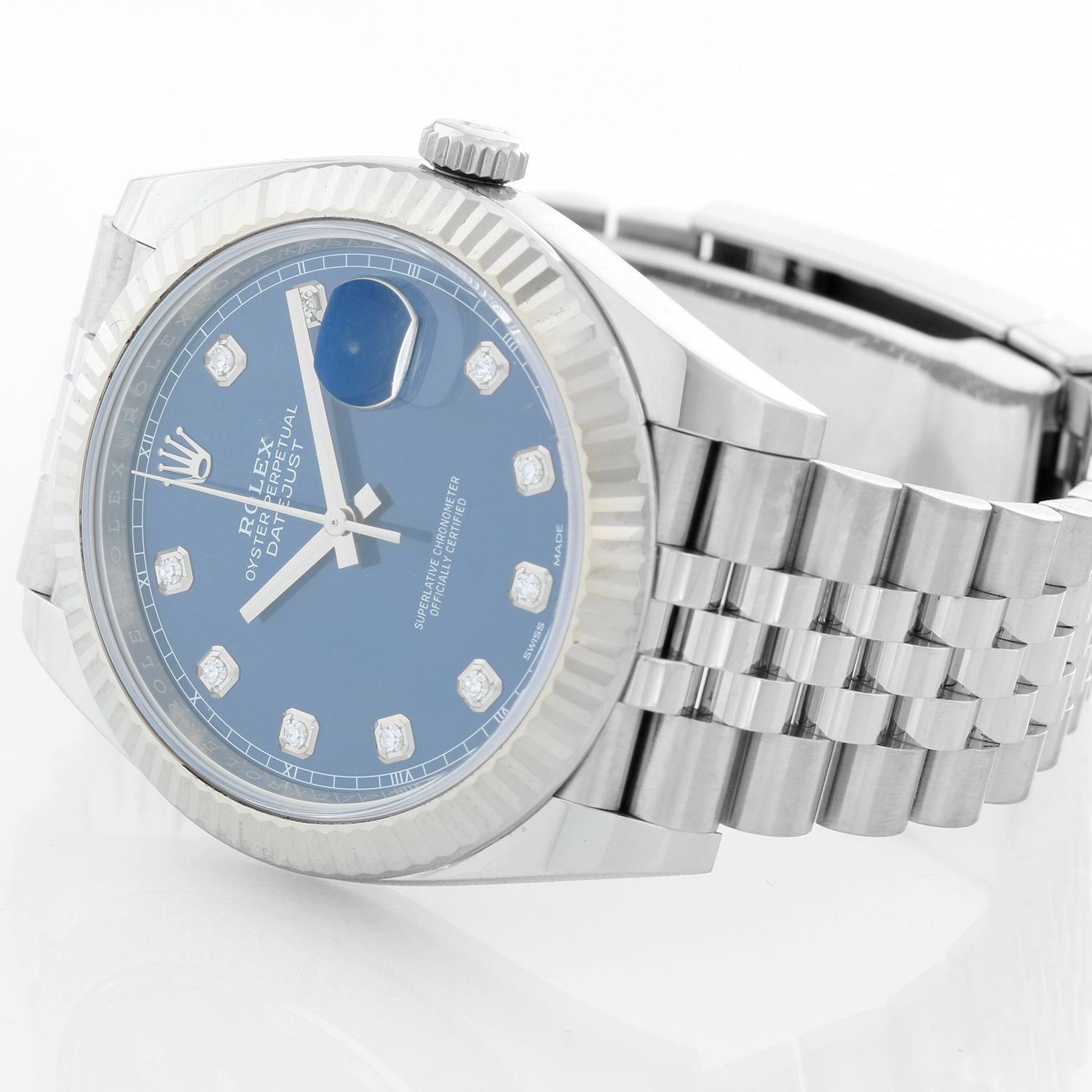 rolex datejust 41 stainless steel