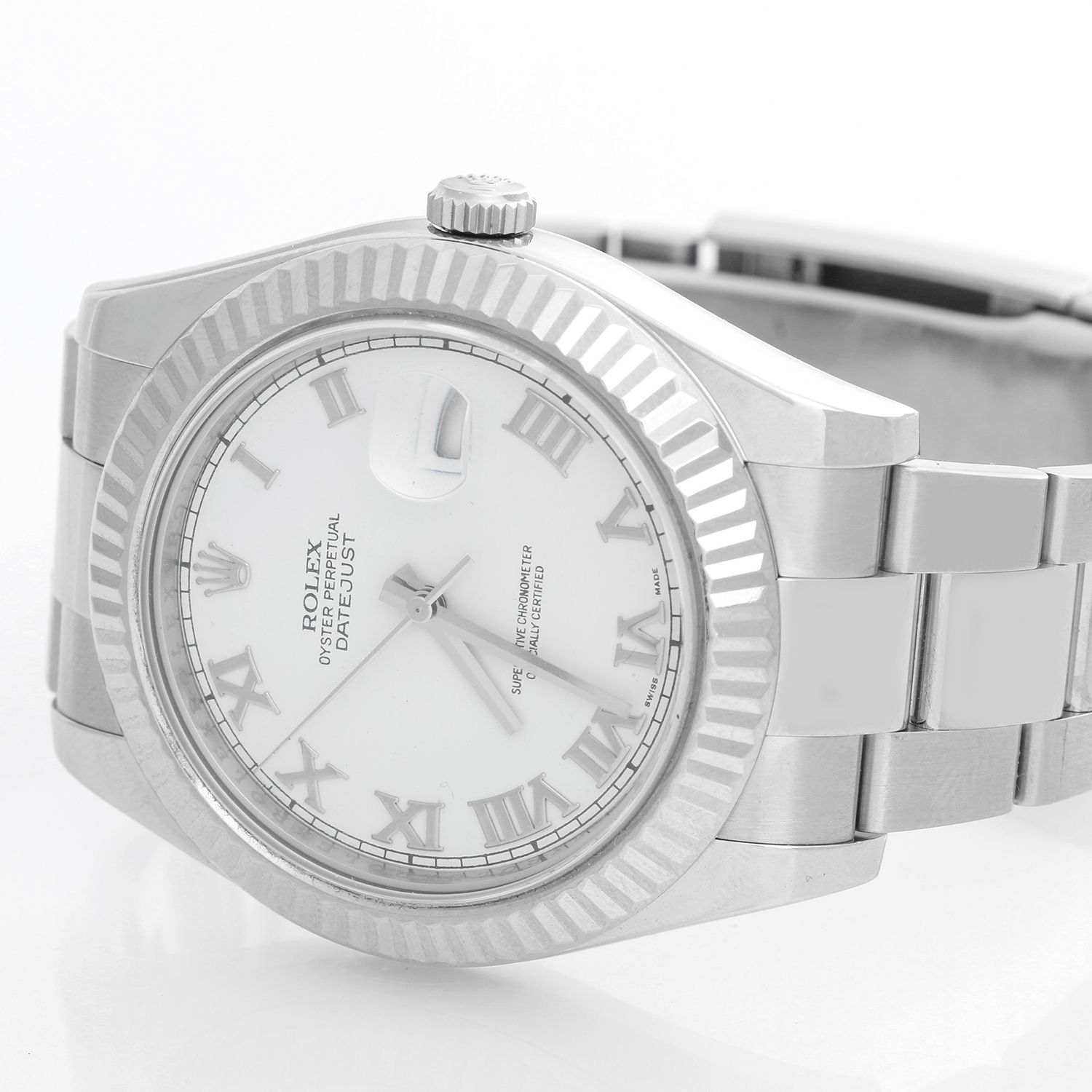 rolex datejust 2 white dial