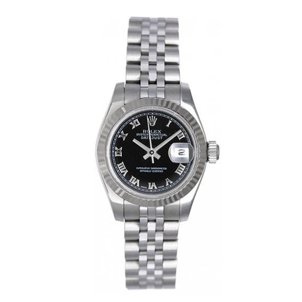 rolex datejust 18k white gold