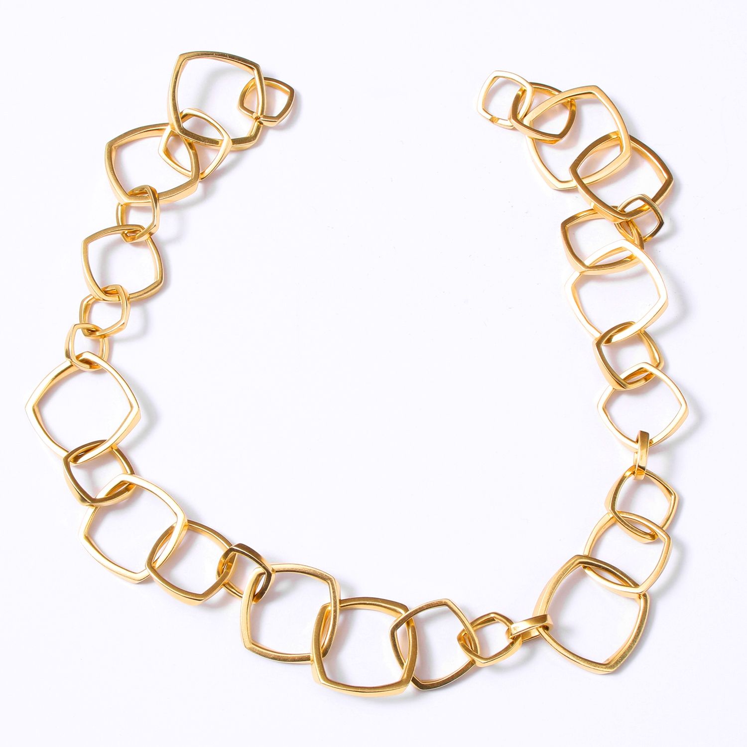 tiffany square link necklace