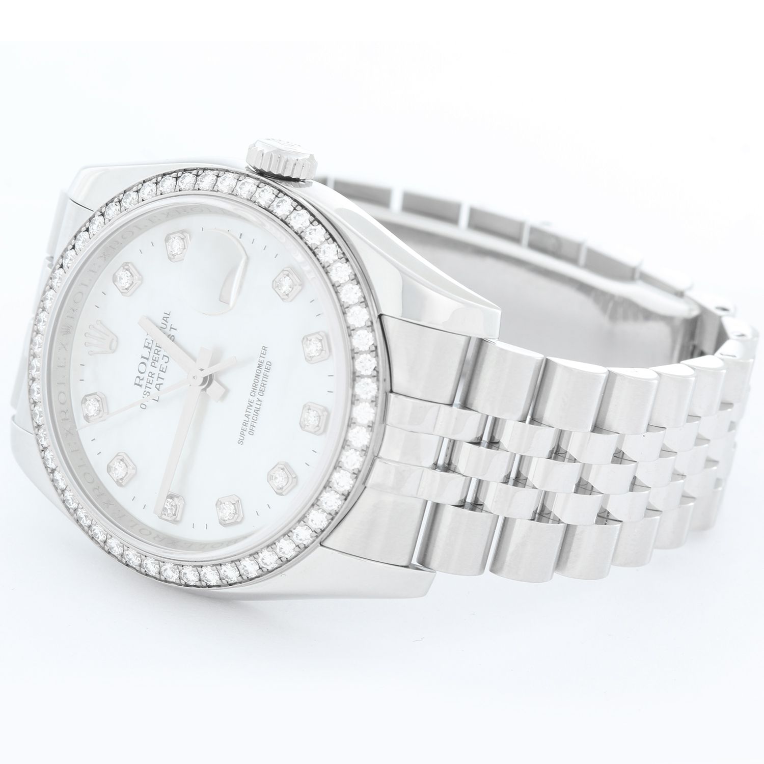 rolex mother of pearl men's watch