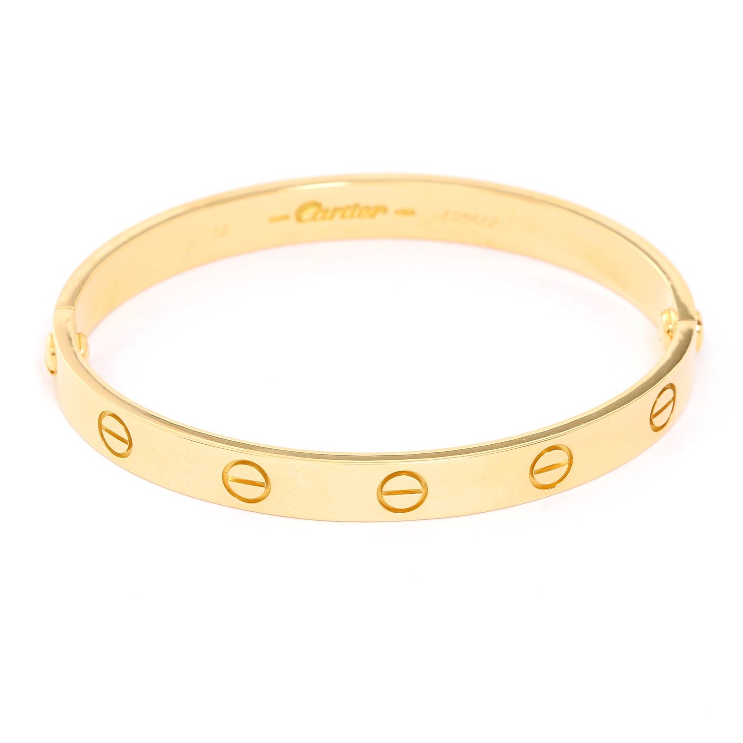 cartier love bracelet yellow gold 16