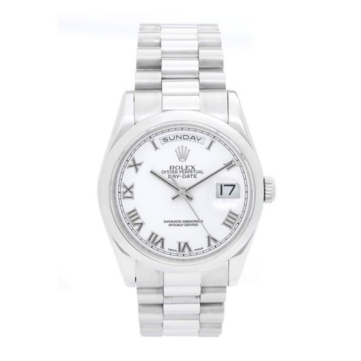 Rolex President Day-Date Platinum Men's Watch 118206