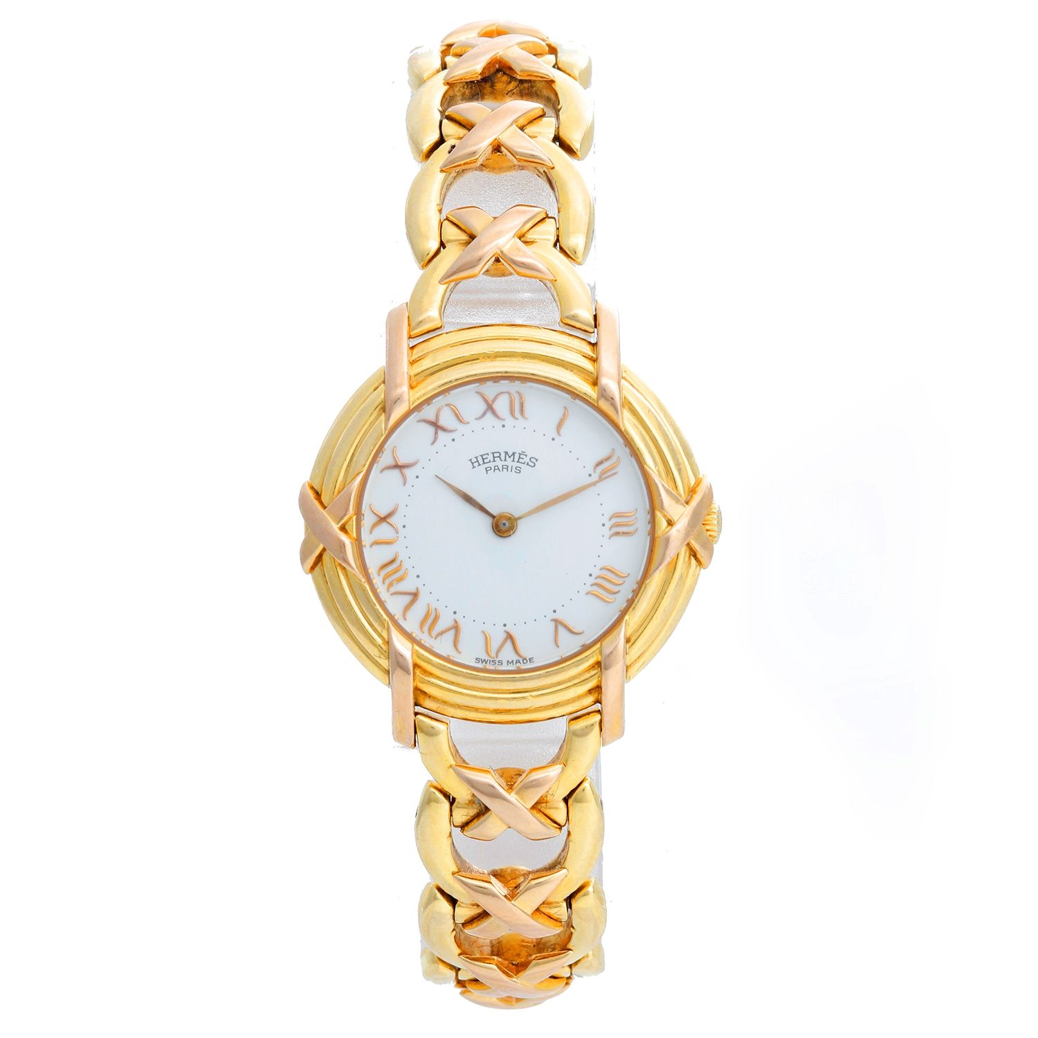 hermes gold watch