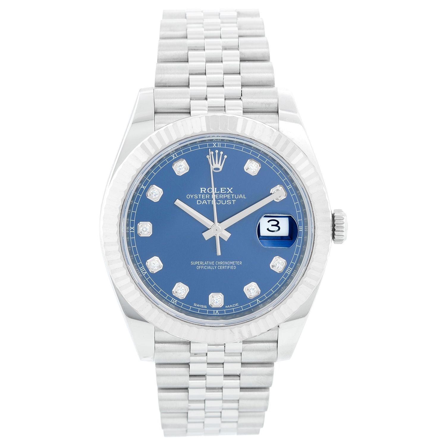 rolex datejust 41 stainless steel