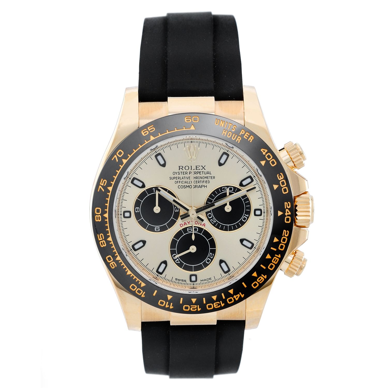 rolex daytona yellow gold champagne dial