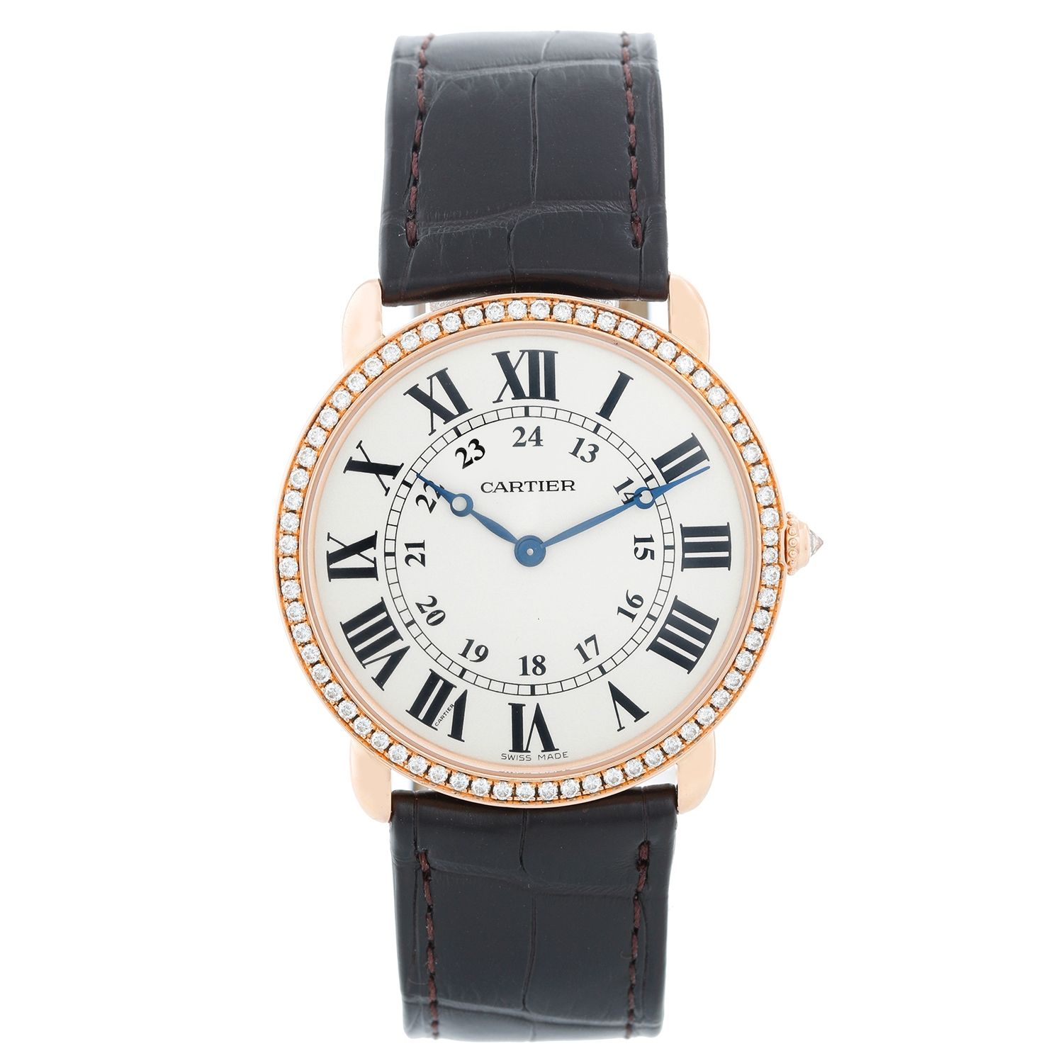 Cartier 18k Rose Gold Ronde Louis Ladies Watch 2889