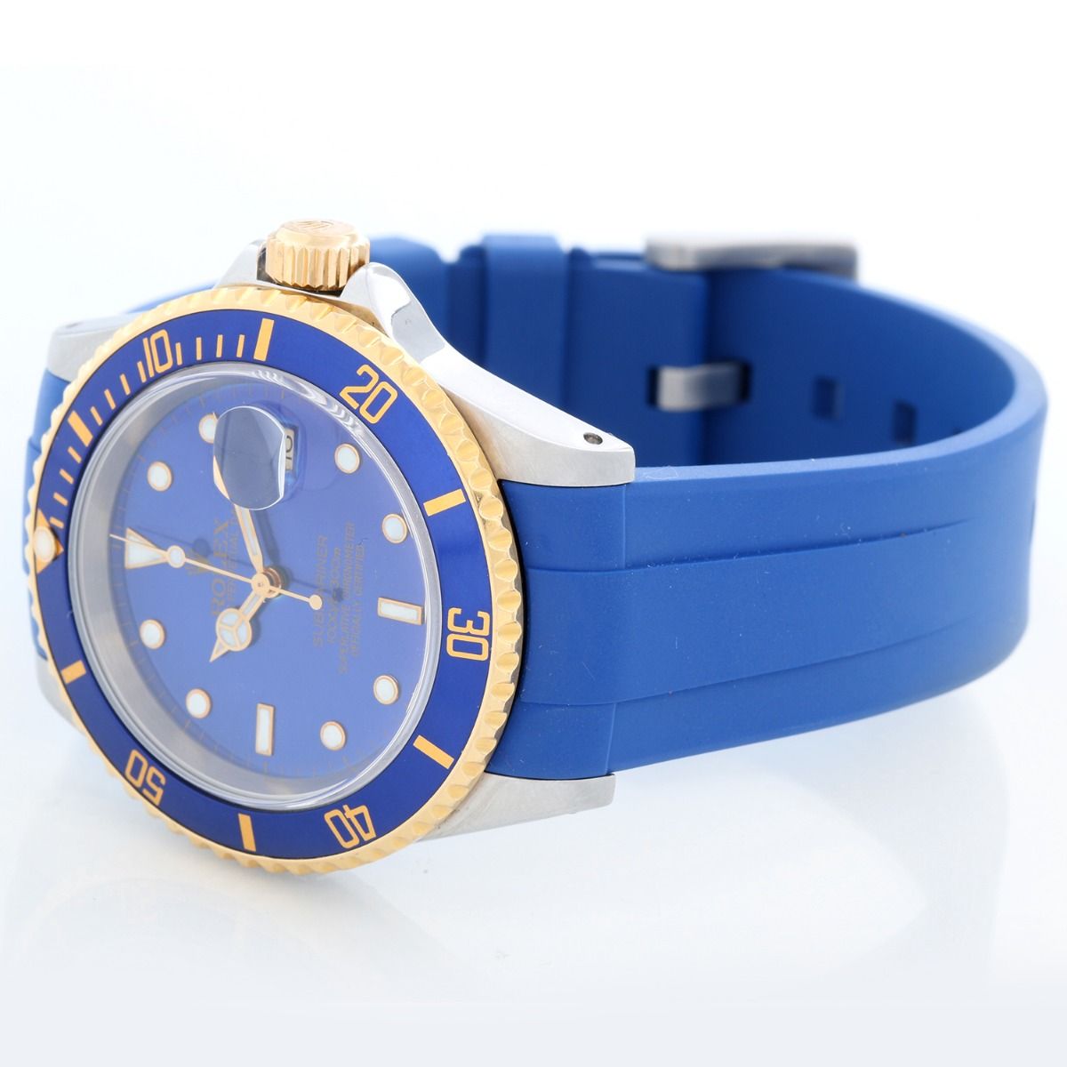 rolex submariner rose gold rubber strap