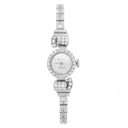 vintage platinum diamond watch