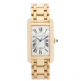 cartier tank americaine 18k yellow gold