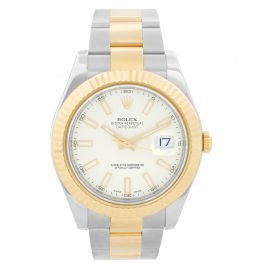 rolex datejust 41mm white dial